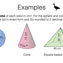 Volume of cylinders cones and spheres worksheet answers